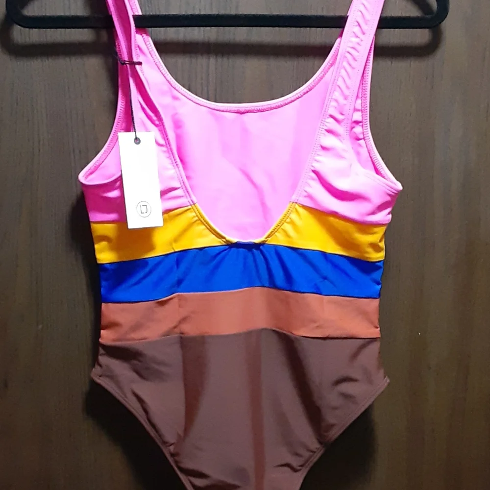 NWT Ellejay Randall striped one piece